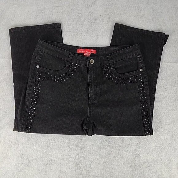 Cosmopolitan Pants - Cosmopolitan Jeanswear Stretch Black Capris Cropped Pants Size 10
